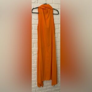 ASOS Orange Maxi w/ Neck Scarf